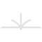 Ekena Millwork Redmond Architectural Grade PVC Gable Bracket, 108"W x 40 1/2"H x 4"D x 4"F, 9/12 Pitch GBP108X41X0404RED00 - alternate 5